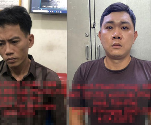 2 kẻ trộm xe máy đánh rơi ví tại hiện trường