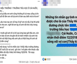 'Nóng' vụ hiệu trưởng nhắn tin 'nội dung nhạy cảm' với giáo viên