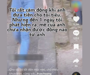 Đăng bài chê bạn trai vì 'thường xuyên cho mình tiền tiêu nhưng chưa từng biếu bố mẹ ruột một đồng', cô gái bị dân tình mỉa mai: 'Bớt làm màu đi!'