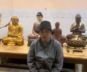 Bắt đối tượng trộm 4 pho tượng quý của ngôi chùa cổ