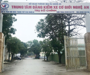 Công an khám xét trụ sở Trung tâm Đăng kiểm xe cơ giới Nghệ An