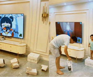 Cười ra nước mắt trước cảnh cậu bé 'đứng thế chỗ' khi làm vỡ bức tượng decor 'trăm củ' của bố mẹ: 'Phạt cũng được nhưng ít ra cho người ra mặc cái quần đã chứ!'