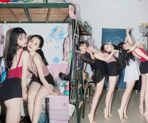 Các nữ sinh trường Mỹ thuật TQ gây phẫn nộ khi đăng bộ ảnh phản cảm