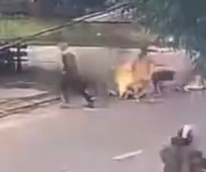 Khởi tố mẹ chồng, nàng dâu đánh ghen, tạt xăng châm lửa đốt cô gái giữa đường