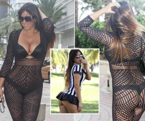 Nữ trọng tài sexy nhất thế giới thiêu đốt bãi biển với bikini nhỏ xíu