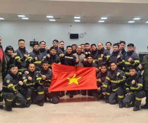 Đoàn Công tác Bộ Công an thực hiện công tác cứu hộ, cứu nạn tại Thổ Nhĩ Kỳ