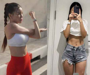 Bạn gái Đặng Văn Lâm vén áo khoe dáng, khéo léo che vòng 1