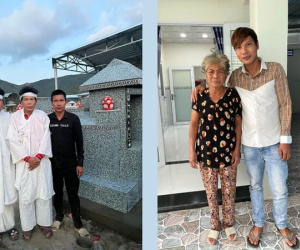 Lộc Fuho lo liệu xong phần mộ cho dì, nhắn nhủ một điều đến người đã khuất khiến nhiều người rơi nước mắt