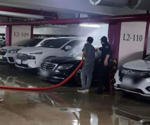 Nam ca sĩ Vbiz hoảng hốt vì bất ngờ gặp sự cố xe ô tô tự bốc cháy