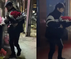 Valentine chồng không mua mà nhặt hoa hồng trong thùng rác tặng vợ, phản ứng của người vợ khiến dân tình ngã ngửa: 'Trên đời còn người phụ nữ tuyệt vời đến thế sao!'
