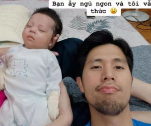 Hết hồn diện mạo già nua của Đình Trọng vì thức đêm chăm con
