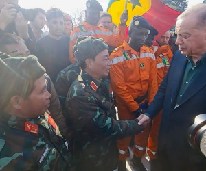 Tổng thống Thổ Nhĩ Kỳ thăm đoàn cứu hộ, cứu nạn Quân đội Việt Nam