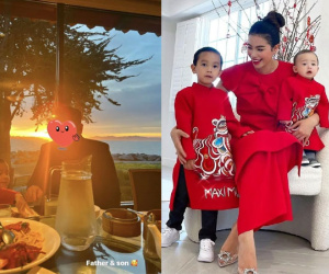 Phạm Hương hiếm hoi cho ông xã lên sóng, vẫn quyết giấu kín danh tính