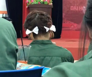 Sự thật 'ngã ngửa' về nữ sinh tết tóc, kẹp nơ xinh xắn khi học quân sự khiến bao người muốn xin 'info'