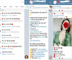 Tràn lan hoạt động 'Sugar Daddy' núp bóng hội nhóm, Telegram trở thành công cụ môi giới mua bán dâm tại Việt Nam