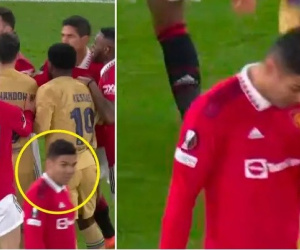 MU và Barca xô xát, hình ảnh của Casemiro gây chú ý