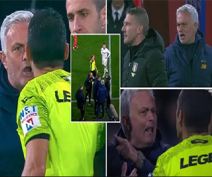 Mourinho nhận thẻ đỏ thứ 3 ở mùa giải này khi gọi trọng tài là... đống phân