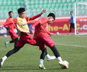 U20 Việt Nam ‘lướt’ trên mặt cỏ mượt của sân thi đấu chính thức Istiplol, hoàn thiện khâu chuẩn bị cuối cho trận ra quân
