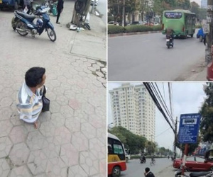 Hình ảnh tài xế xe buýt bỏ rơi người khuyết tật khiến cộng đồng mạng bức xúc