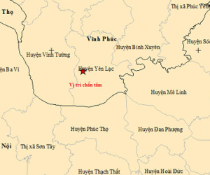 Xảy ra động đất giáp Hà Nội