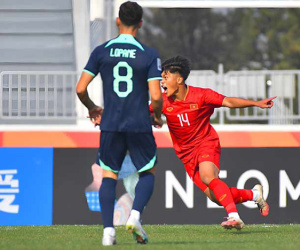 Nguyễn Quốc Việt, cầu thủ U20 Việt Nam ghi bàn liên tiếp ở U20 châu Á 2023 là ai?