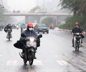 Từ đêm nay, miền Bắc chuyển mưa phùn