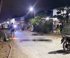Sợi dây căng ngang đường làm xe máy lật nhào, 2 người tử vong tại chỗ