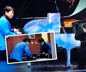 Người phụ nữ được mời lên truyền hình chơi piano hé lộ sự thật gây sốc về cô lao công trong trường nhạc