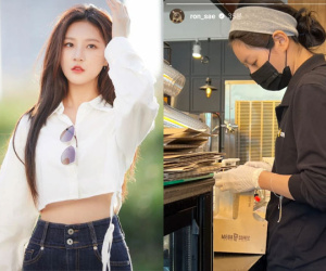 Kim Sae-ron bị 'ném đá' vì giả khổ, đi bán cà phê