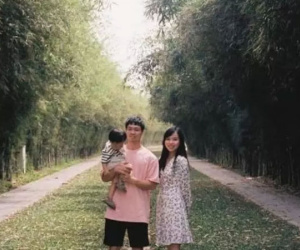 Ảnh hiếm hoi của Công Phượng bên vợ rich kid và con trai