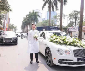 Mãn nhãn với đám cưới quy tụ dàn siêu xe trăm tỷ tại Hà Nội, gia thế khủng của nhà trai khiến dân tình không khỏi trầm trồ