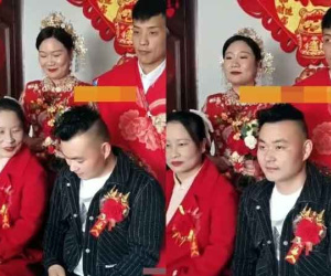 Chú rể trông già hơn cả bố vợ, nhìn sang cô dâu cũng bất ngờ không kém