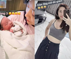 Vừa sinh con, em gái Trấn Thành đã khoe eo thon dáng nuột