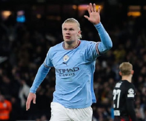 Haaland ghi 5 bàn, Man City hủy diệt Leipzig để vào tứ kết