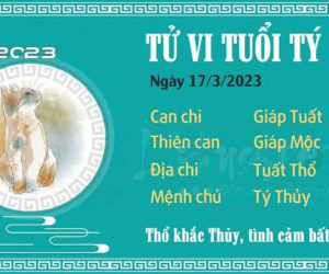Tử vi thứ 6 ngày 17/03/2023 của 12 con giáp:Tý cảm tình bất ổn, Sửu tiền bạc dư dả