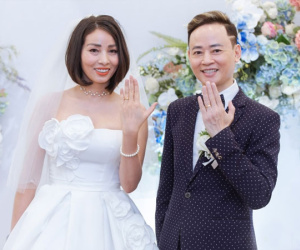 Hôn lễ lần 4 của diễn viên Tùng Dương: Cưới vợ 'hồi hộp', nam diễn viên nói vấp nhiều lần