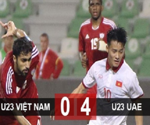 U23 Việt Nam thua đậm U23 UAE trong 45 phút