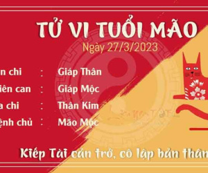 Tử vi thứ 2 ngày 27/03/2023 của 12 con giáp: Mão cô lập bản thân, Tị xã giao hài hòa