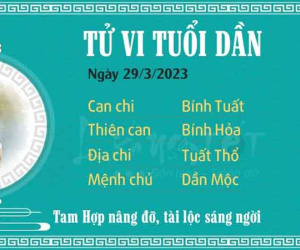 Tử vi thứ 4 ngày 29/03/2023 của 12 con giáp: Dần tài lộc sáng ngời, Ngọ mệt mỏi
