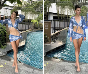 Vợ Bùi Tiến Dũng diện bikini khoe vòng eo 'con kiến', bị chồng nói một câu khiến chính chủ đỏ mặt