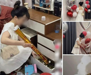 Bạn thân khác giới bày trò trêu cô dâu chú rể, nhìn phòng tân hôn như bãi chiến trường, dân tình dè bỉu: 'Bạn thân hay người yêu cũ?'