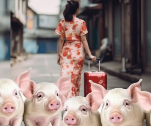 Cô gái bỏ trốn cùng đàn heo của người bạn trai khi anh đang nằm viện