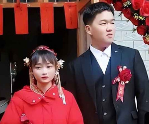Cô dâu trông trẻ như học sinh cấp 2, cộng đồng mạng thốt lên: 'Chú rể tìm được báu vật rồi'