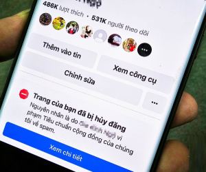Hàng trăm fanpage Facebook Việt Nam bị khóa trong đêm