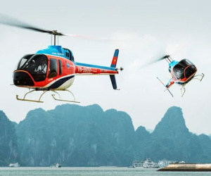 Máy bay trực thăng Bell 505 dùng cho dịch vụ chở khách ngắm Vịnh Hạ Long có gì đặc biệt?