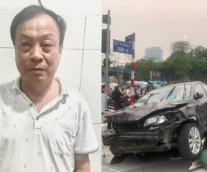 Tài xế ô tô tông 17 xe máy ở Hà Nội khai gì với công an?
