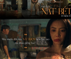 Thu Trang tiết lộ bị Thái Hòa tát rất đau trong phim mới