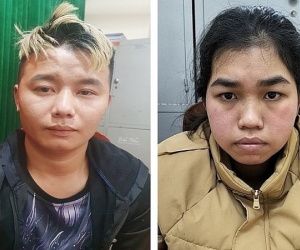 Cặp đôi giả làm phụ huynh đi đón con để trộm xe SH trong sân trường