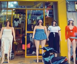 Shop bày bán đồ cho người 'mũm mĩm', dân tình khen nức nở 'có tâm' khi thấy dàn ma-nơ-canh siêu đặc biệt trước cửa