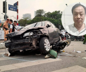 Khởi tố, bắt tạm giam tài xế ô tô tông 17 xe máy ở Hà Nội